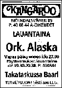 A newspaper add in Finnish