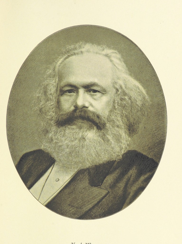 Losurdo pitää Karl Marxia liberalismiin sisältyvän vapauden ja vapauden vastaisuuden punoksen paljastajana. Lähde: The British Libraryn Flickr.com-sivu