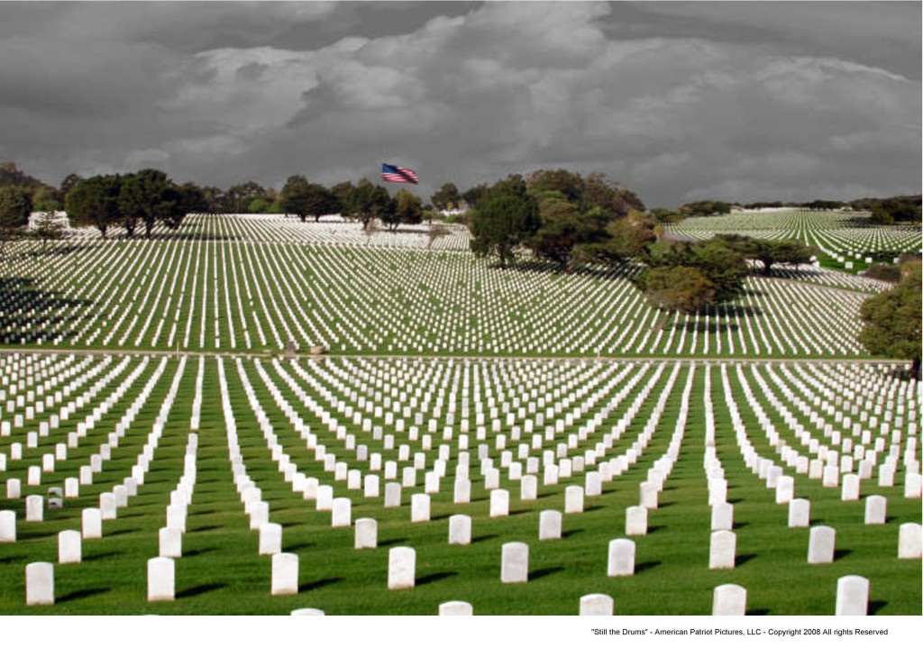 Taistelussa kaatuneiden hautausmaa Yhdysvalloissa. Lähde: Flickr.com