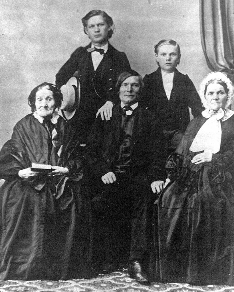 Perhekuva 1860-luvulta