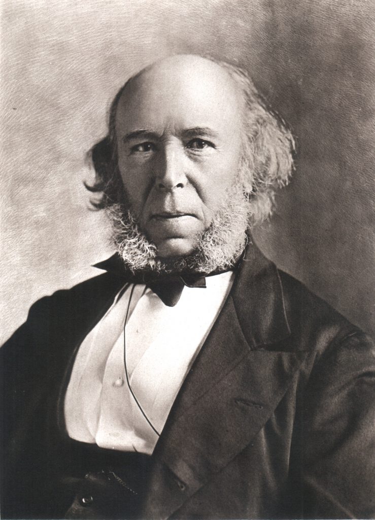 Kuva 1. Herbert Spencer (1820-1903). Lähde: Flickr, Smithsonian Institution Libraries