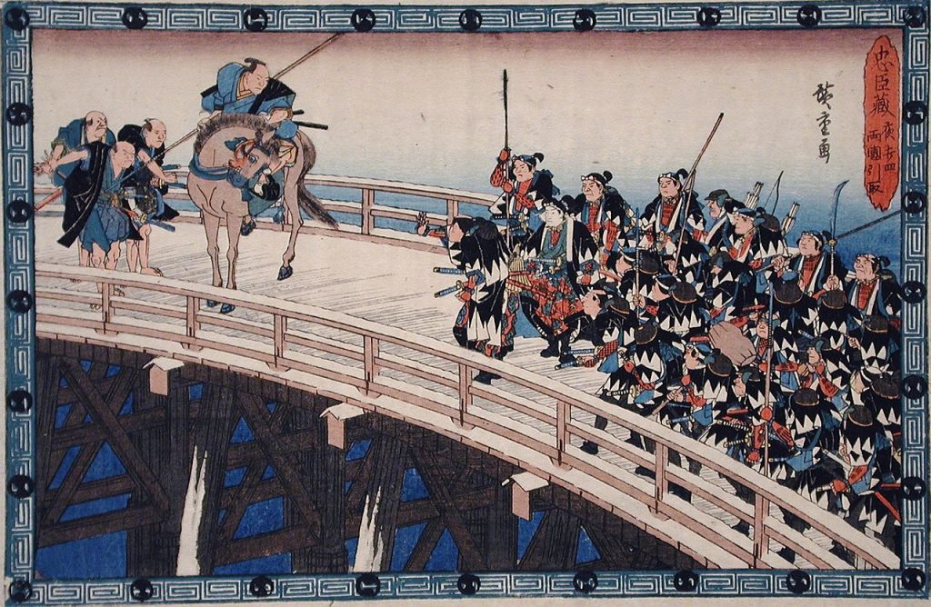 1280px-act_xi_fifth_episode_actually_fourth-_ronin_stopped_from_crossing_ryogoku_bridge_by_shoguns_representative_lacma_m-66-35-60