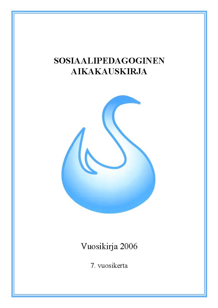 					Näytä Vol 7 (2006): Sosiaalipedagoginen aikakauskirja, vuosikirja 2006
				