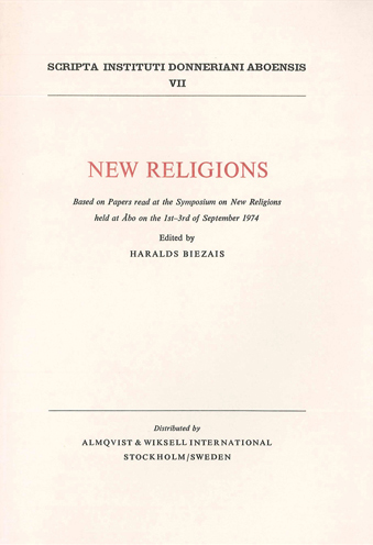 					View Vol. 7 (1975): New Religions
				