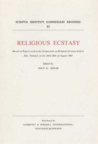 					View Vol. 11 (1982): Religious Ecstasy
				