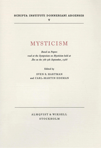 					View Vol. 5 (1970): Mysticism
				