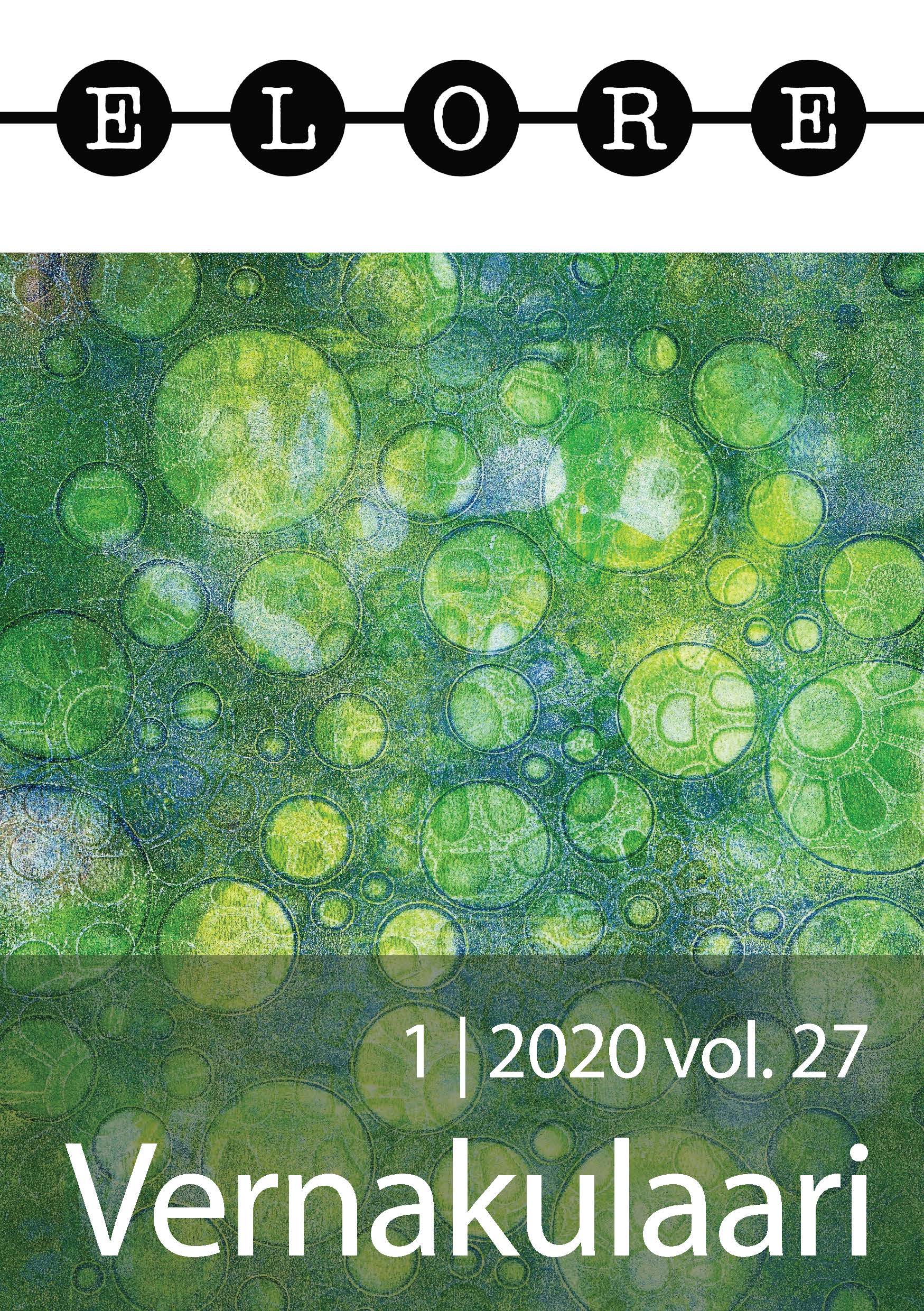 					Näytä Vol 27 Nro 1 (2020): Vernakulaari
				