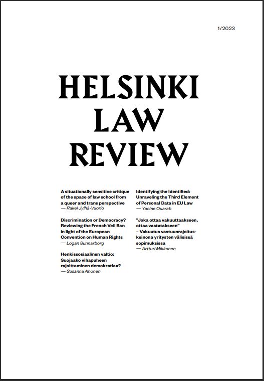 					Näytä Vol 17 Nro 1 (2023): Helsinki Law Review 1/2023
				