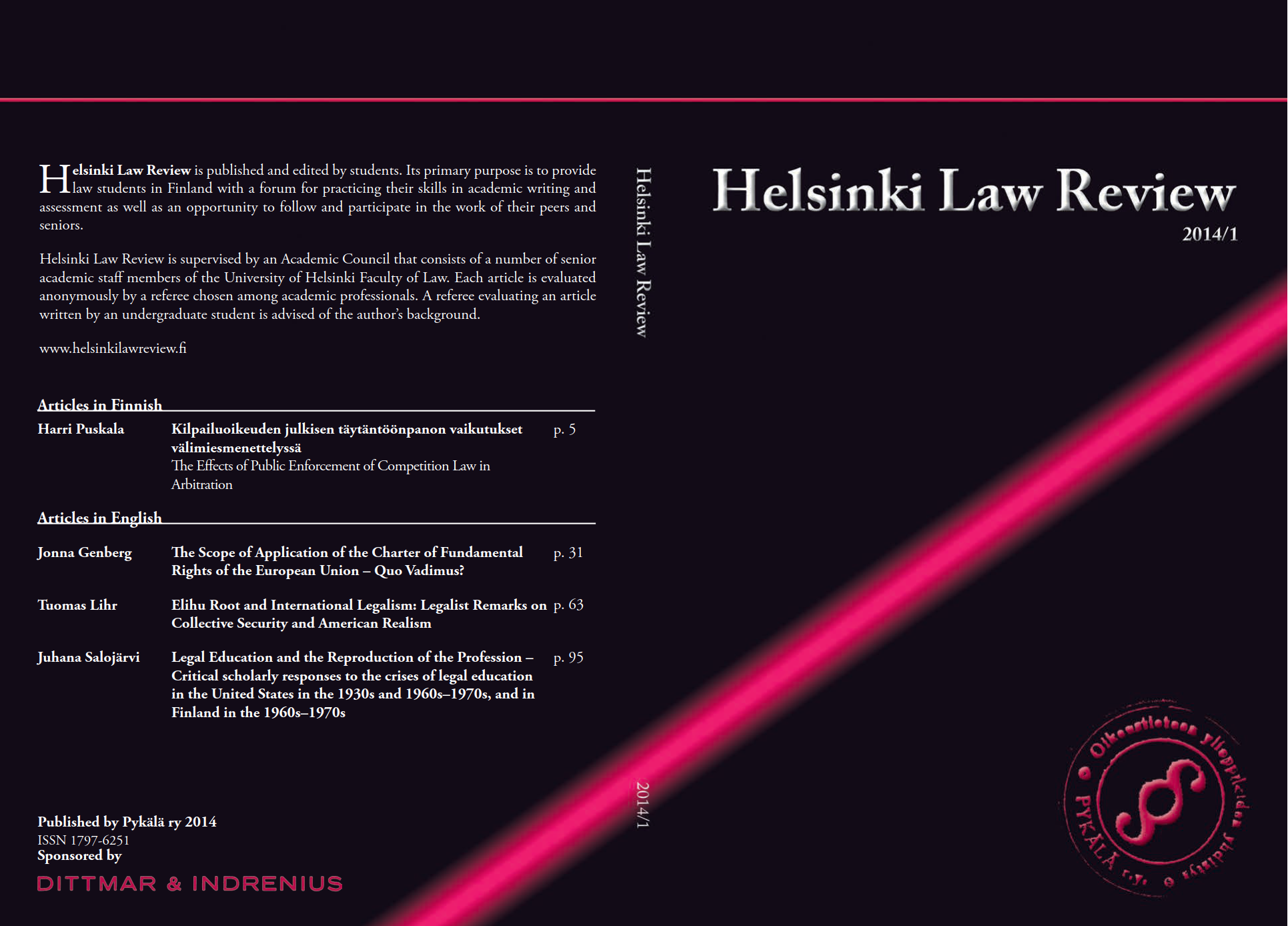 					Näytä Vol 8 Nro 1 (2014): Helsinki Law Review 1/2014
				