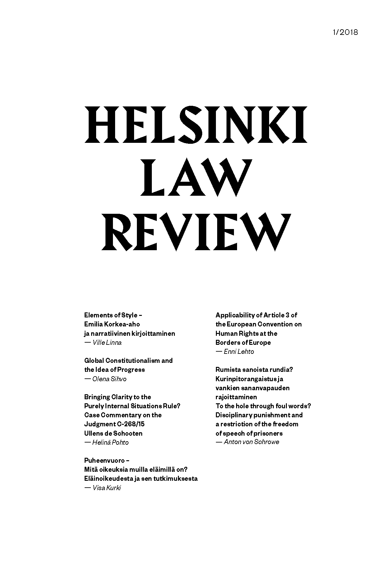 					Näytä Vol 12 Nro 1 (2018): Helsinki Law Review 1/2018
				