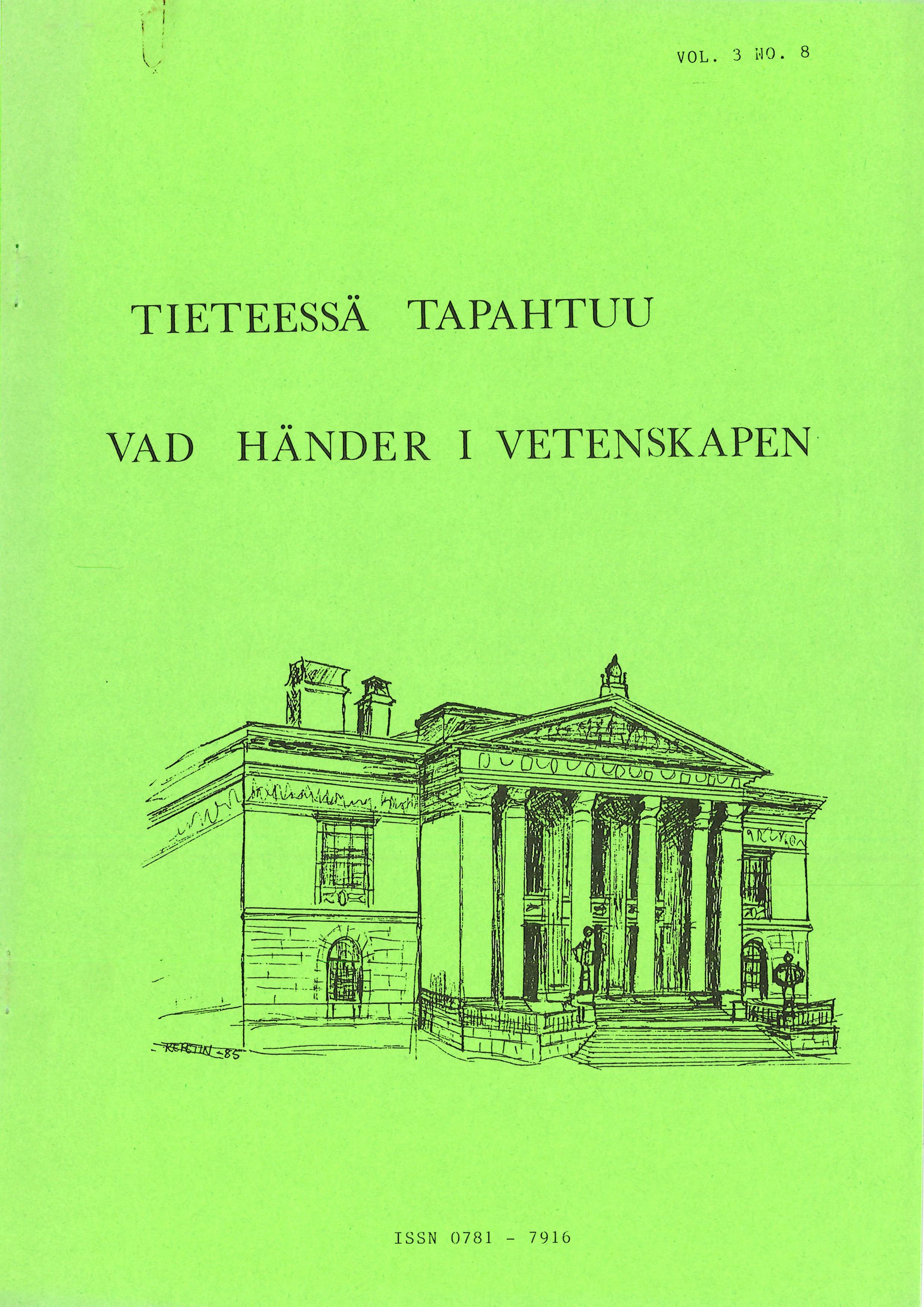 					Näytä Vol 3 Nro 8 (1985)
				