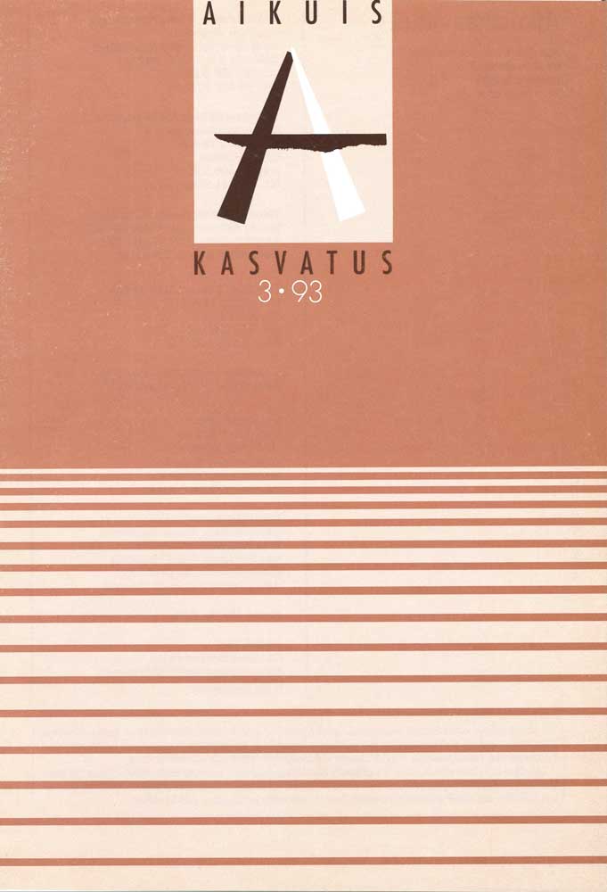 					View Vol. 13 No. 3 (1993): Aikuiskasvatus 3/93
				