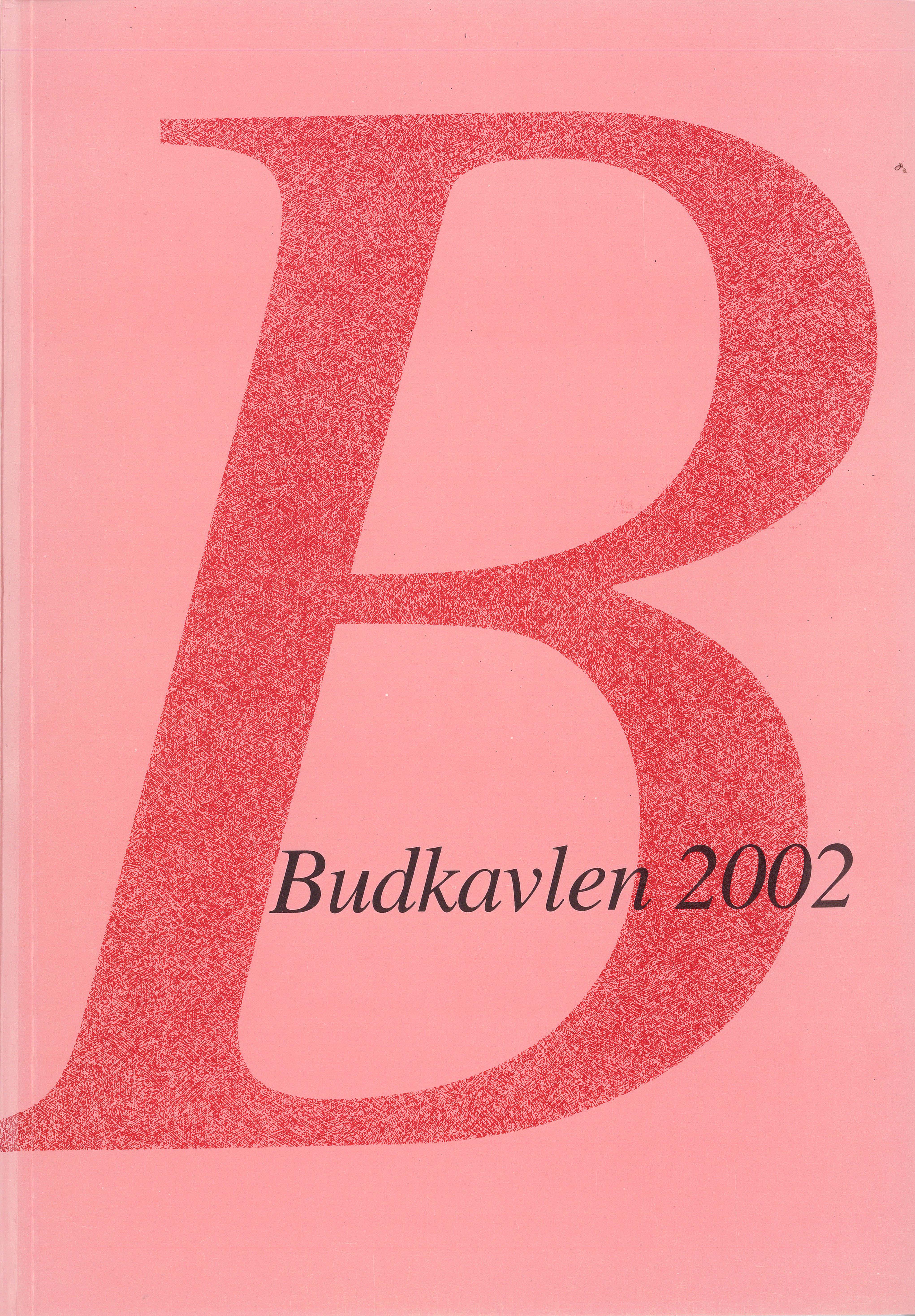Pärmbild för Budkavlen 2002.