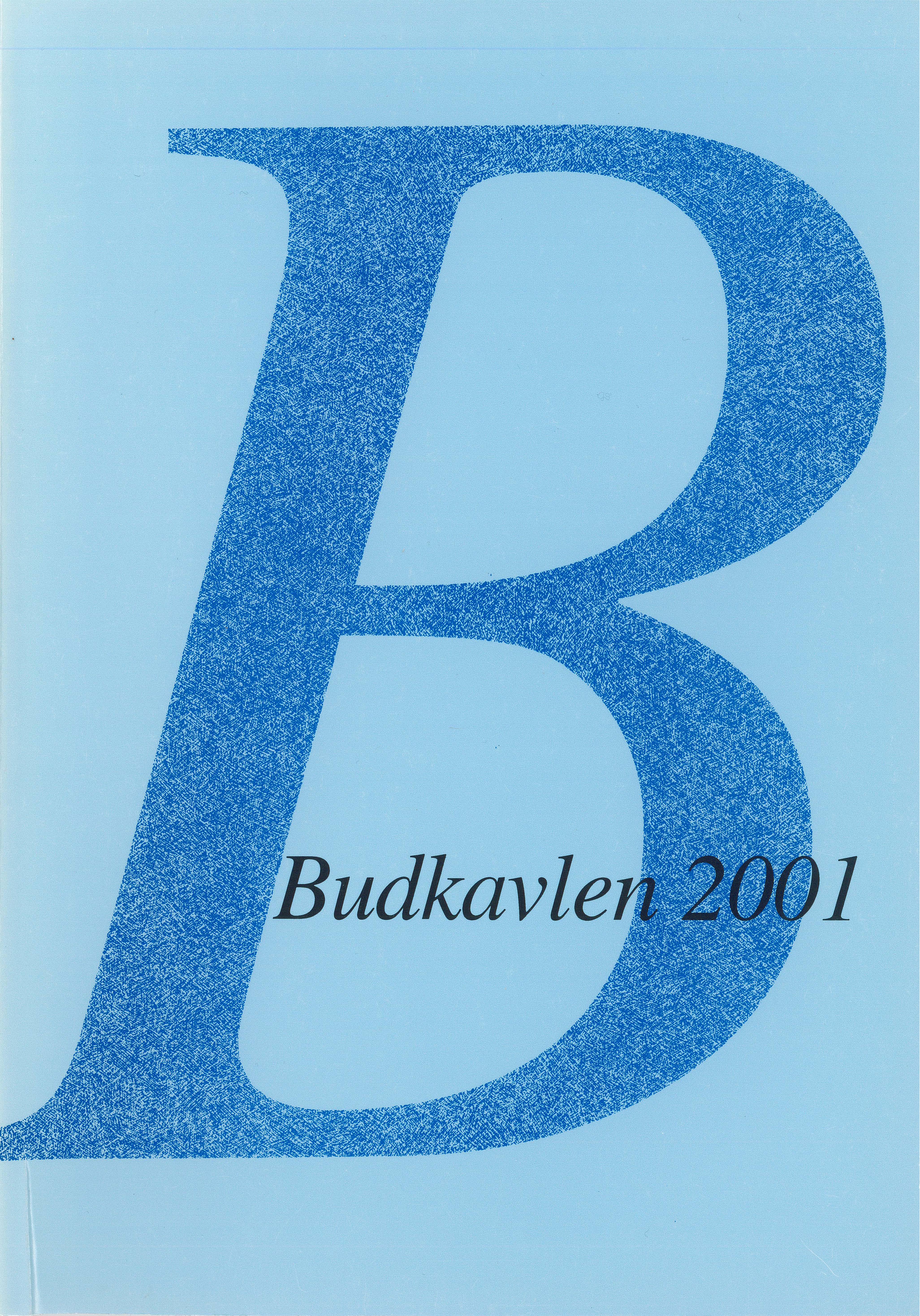 Pärmbild för Budkavlen 2001.