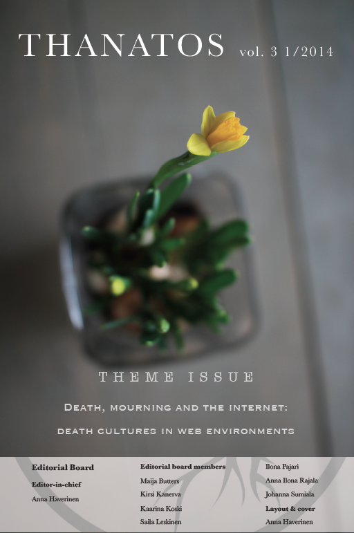 					Visa Vol 3 Nr 1 (2014): Death, mourning and the internet: death cultures in web environments
				