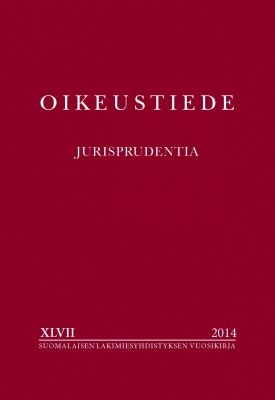					Visa Vol 47 Nr XLVII (2014): Oikeustiede-Jurisprudentia-vuosikirja
				