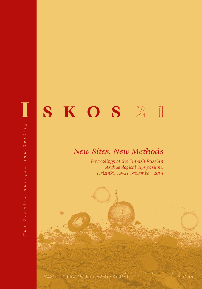 					View Vol. 21 (2016): New Sites, New Methods. Proceedings of the Finnish-Russian Archaeological Symposium, Helsinki, 19–21 November, 2014
				