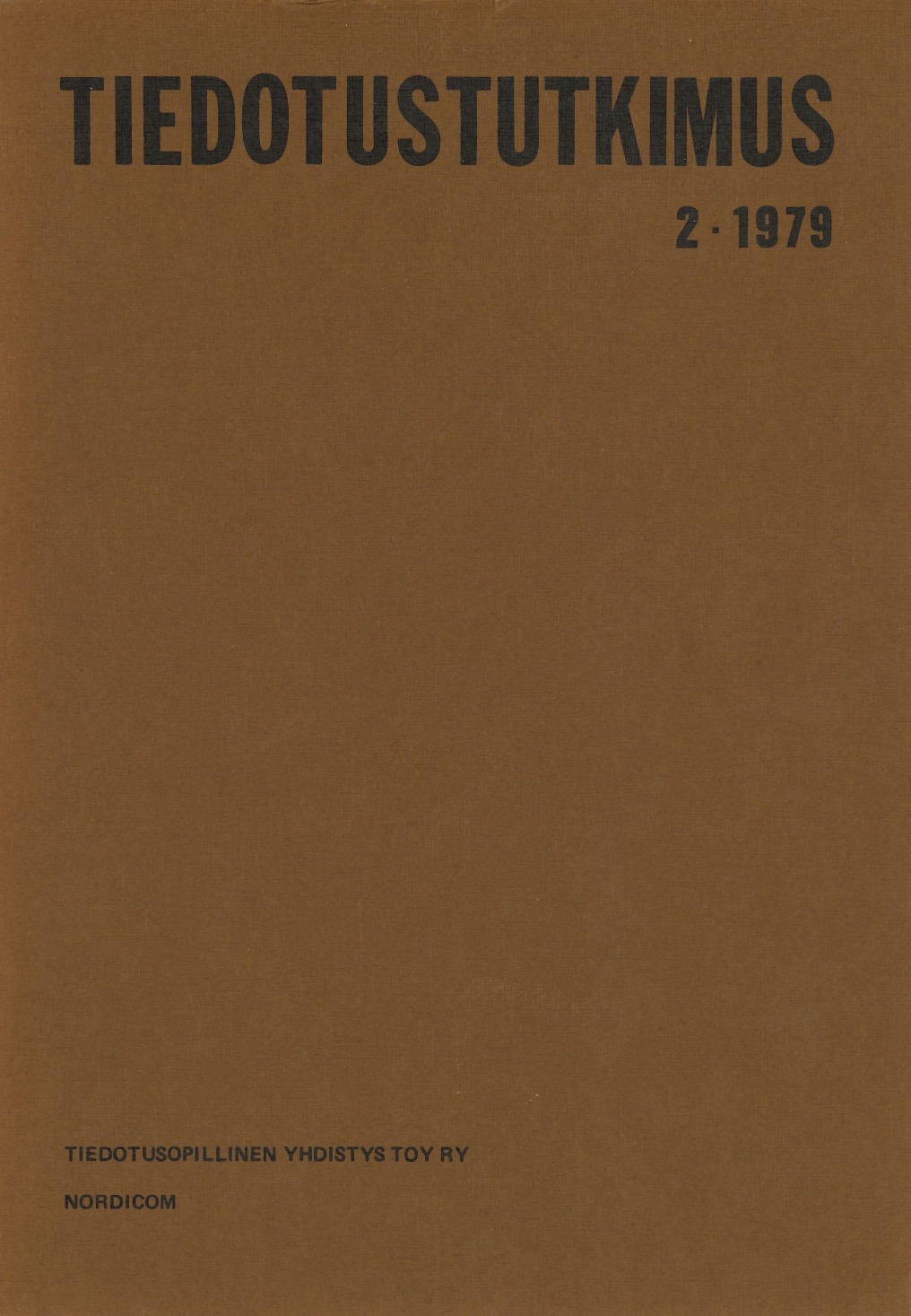 					Näytä Vol 2 Nro 2 (1979)
				