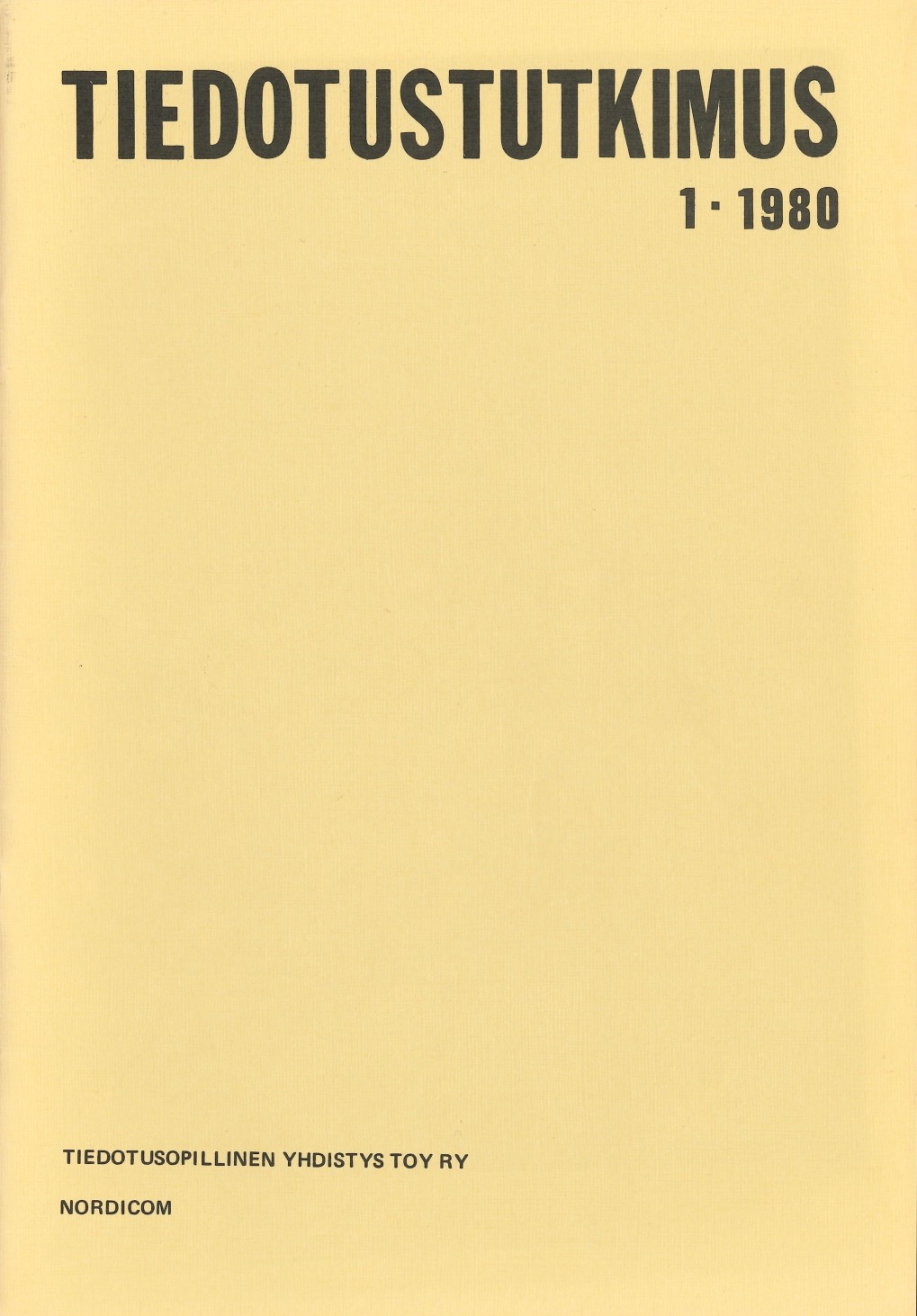 					Näytä Vol 3 Nro 1 (1980)
				
