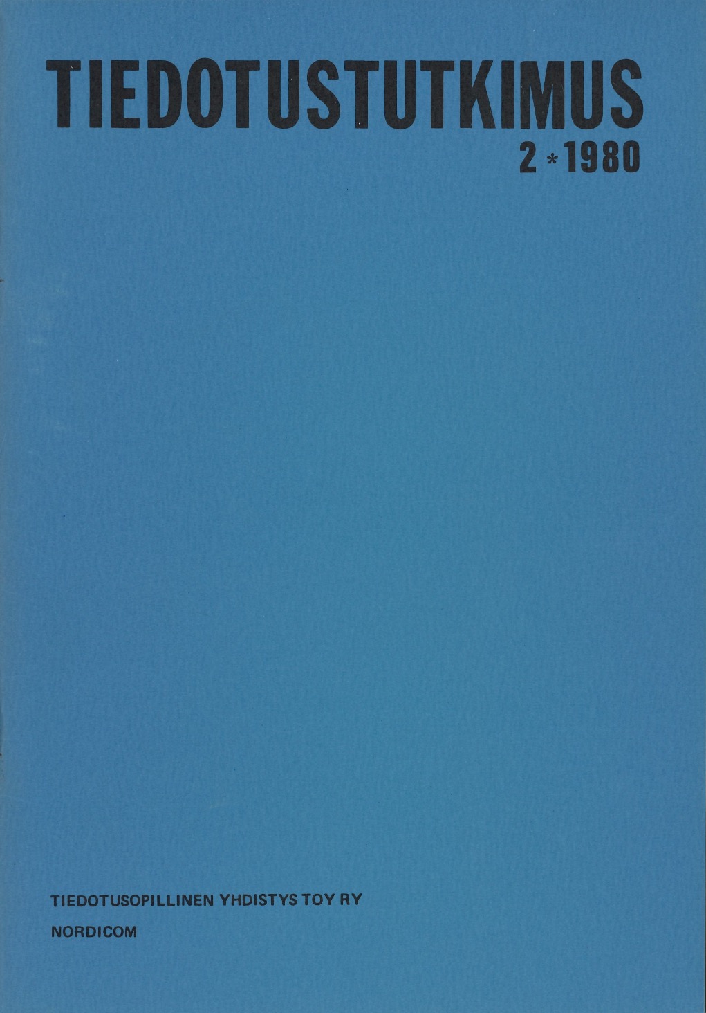 					Näytä Vol 3 Nro 2 (1980)
				