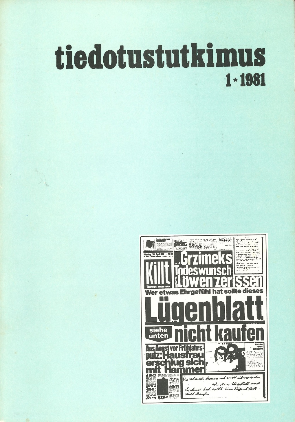 					Näytä Vol 4 Nro 1 (1981)
				