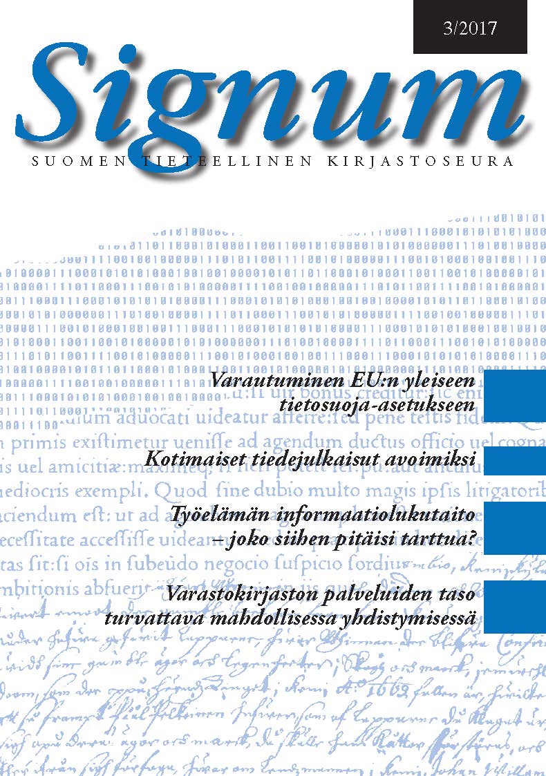 					Näytä Vol 50 Nro 3 (2017): Signum
				