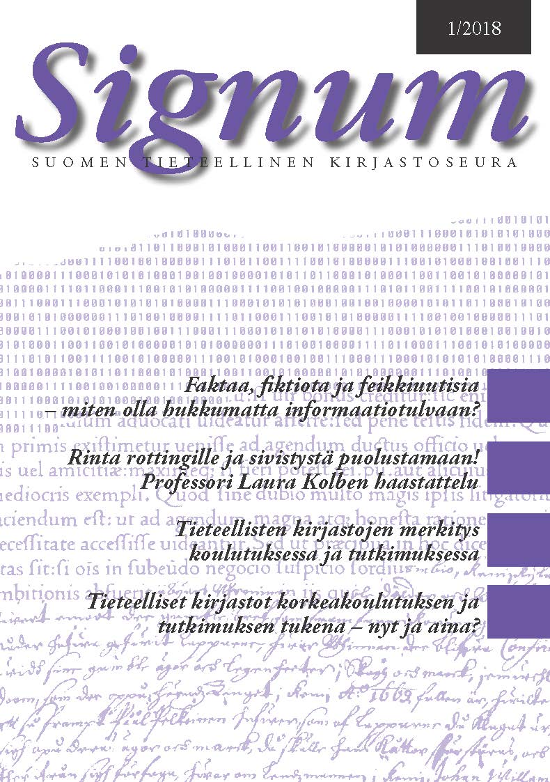 					Näytä Vol 51 Nro 1 (2018): Signum
				