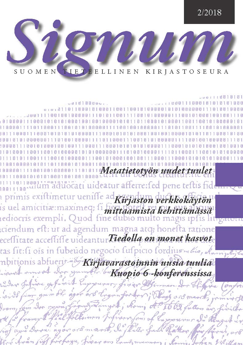 					Näytä Vol 51 Nro 2 (2018): Signum
				