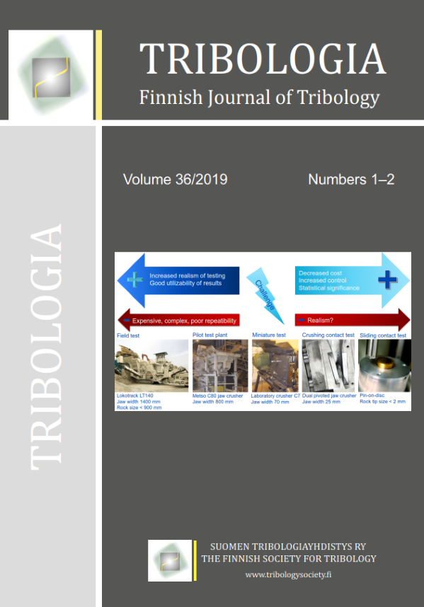 Tribologia - Finnish Journal of Tribology