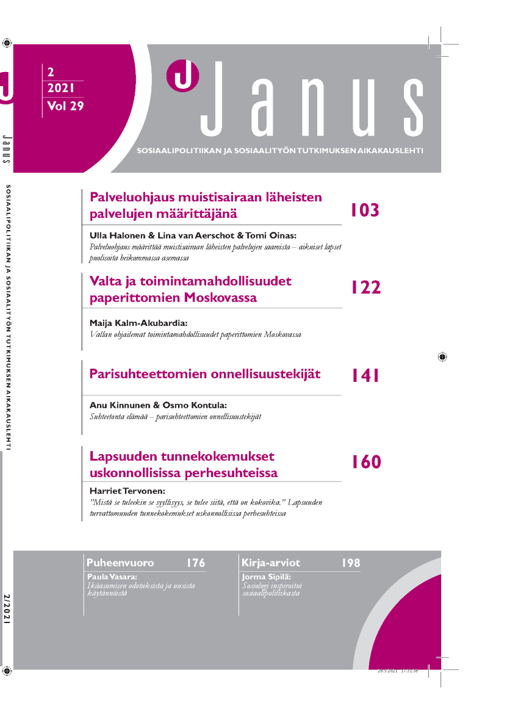 Janus kansilehti 2/2021