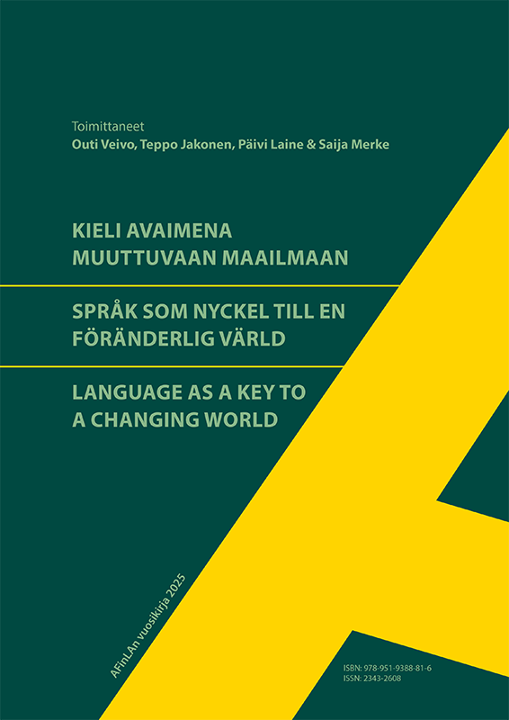 Kansikuva, jossa on tyylitelty keltainen a-kirjain tummanvihreällä pohjalla.