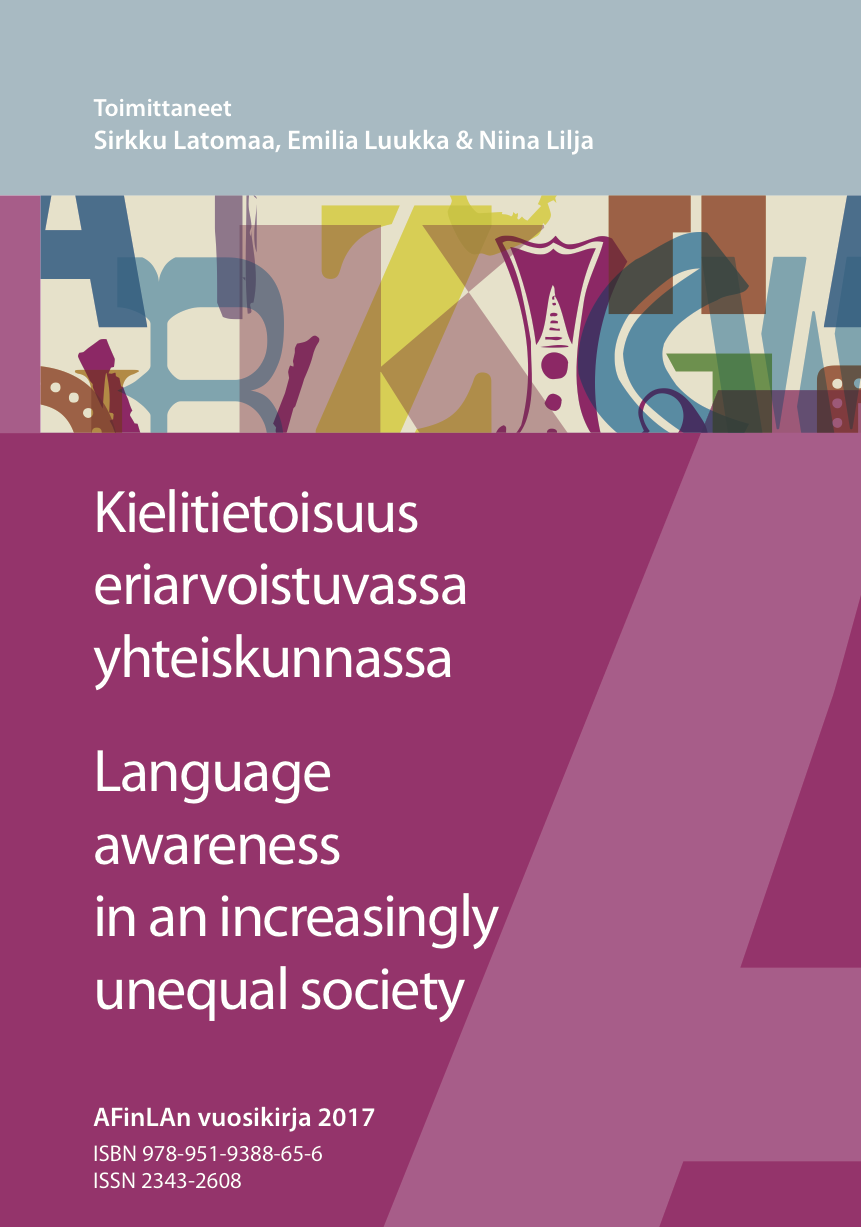 					Näytä AFinLAn vuosikirja 2017 (Suomen soveltavan kielitieteen yhdistyksen julkaisuja 75)
				