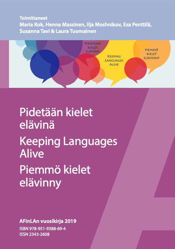 					Näytä AFinLAn vuosikirja 2019 (Suomen soveltavan kielitieteen yhdistyksen julkaisuja 77)
				