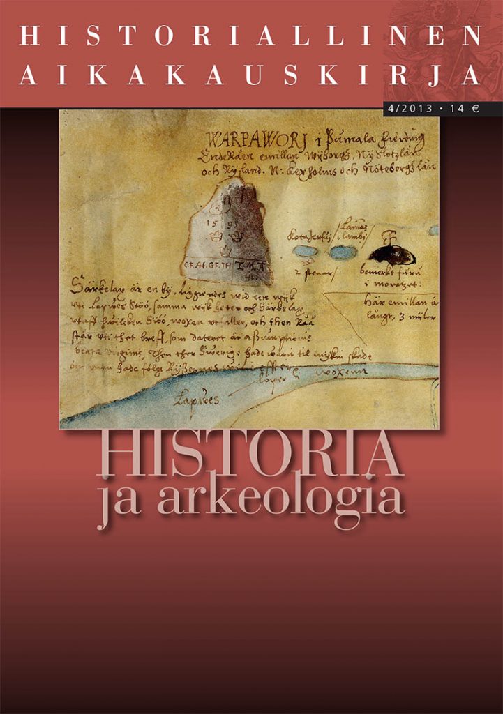 					Visa Vol 111 Nr 4 (2013): Historiallinen Aikakauskirja 4/2013 Historia ja arkeologia
				