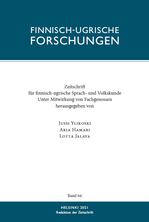 Finnisch-Ugrische Forschungen 66 cover